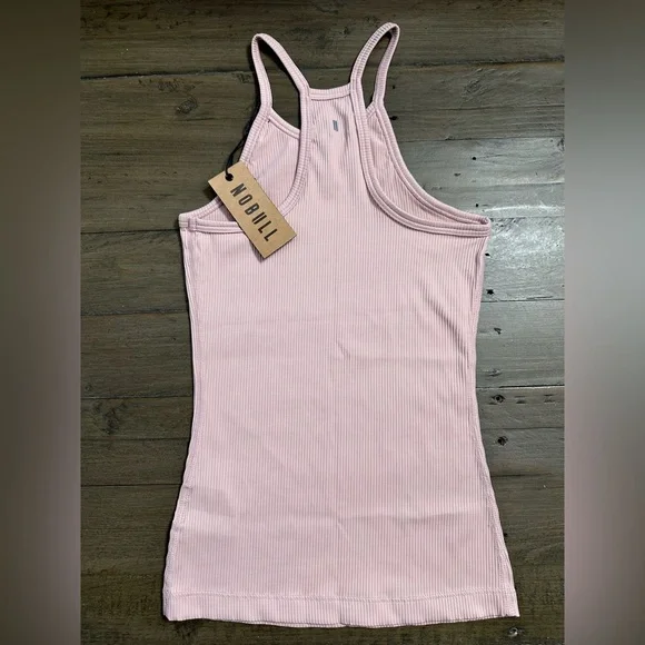 NWT NOBULL Ribbed Halter Tank - XS - Dusty Rose - Picture 5 of 6